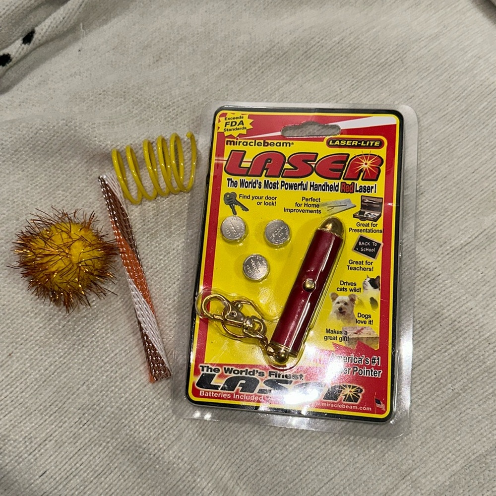 Cat toy bundle with laser-lite New